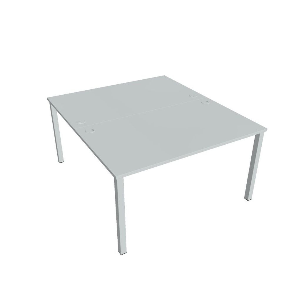 HOBIS kancelársky stôl zdvojený - USD 1400, šeda