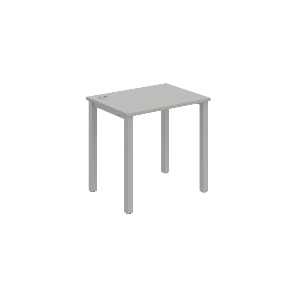 HOBIS kancelársky stôl rovný - UE 800, hĺbka 60 cm, šeda