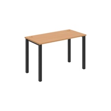 HOBIS kancelársky stôl rovný - UE 1200, hĺbka 60 cm, buk - 1