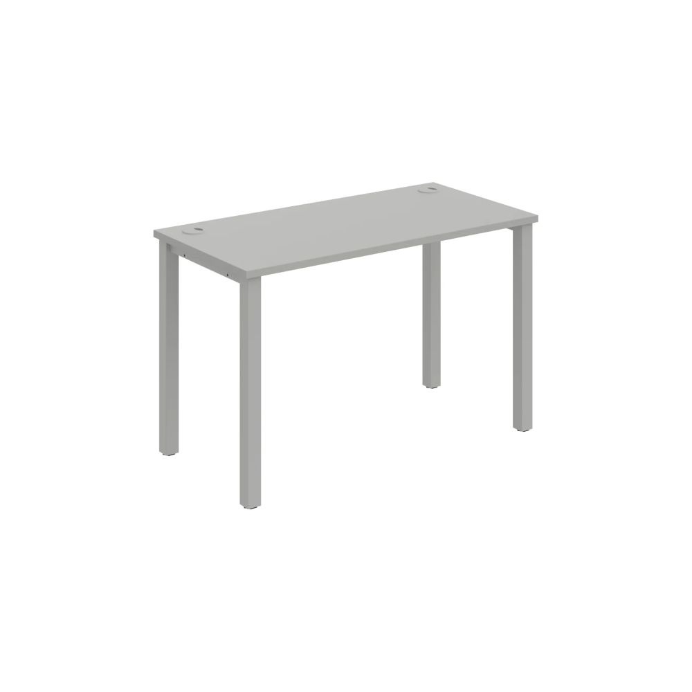HOBIS kancelársky stôl rovný - UE 1200, hĺbka 60 cm, šeda