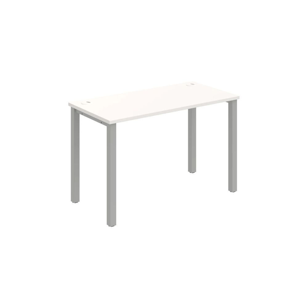 HOBIS kancelársky stôl rovný - UE 1200, hĺbka 60 cm, biela