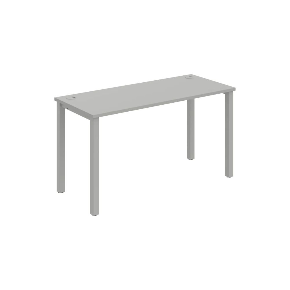 HOBIS kancelársky stôl rovný - UE 1400, hĺbka 60 cm, šeda