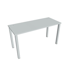 HOBIS kancelársky stôl rovný - UE 1400, hĺbka 60 cm, šeda