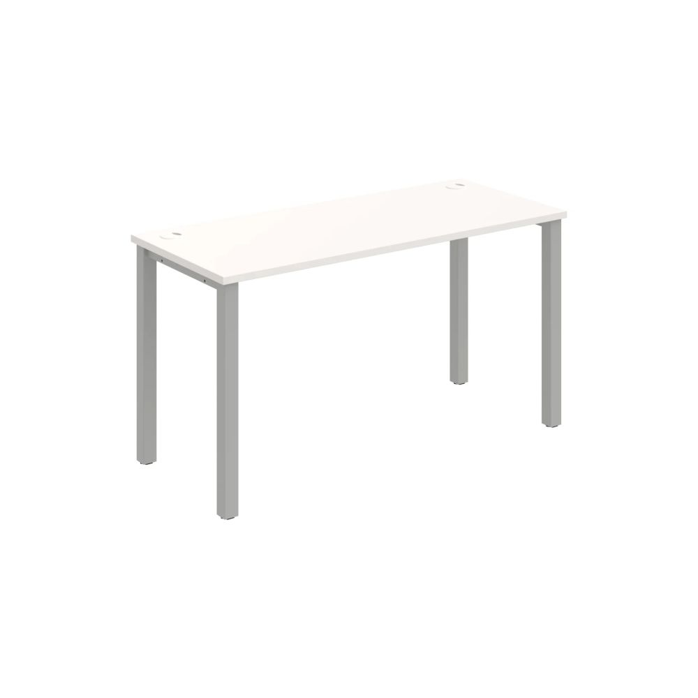 HOBIS kancelársky stôl rovný - UE 1400, hĺbka 60 cm, biela