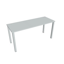 HOBIS kancelársky stôl rovný - UE 1600, hĺbka 60 cm, šeda
