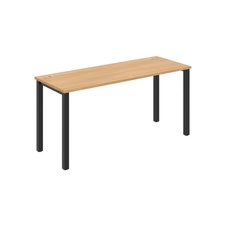 HOBIS kancelársky stôl rovný - UE 1600, hĺbka 60 cm, dub - 1
