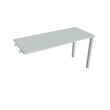 HOBIS prídavný stôl rovný - UE 1400 R, hĺbka 60 cm, šeda