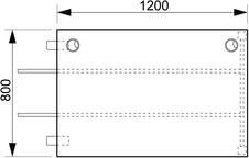 HOBIS prídavný stôl do uhla - US 1200 RU, hĺbka 80 cm, čerešňa - 3