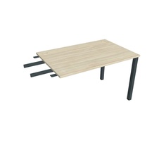 HOBIS prídavný stôl do uhla - US 1200 RU, hĺbka 80 cm, agát - 1