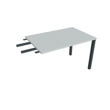 HOBIS prídavný stôl do uhla - US 1200 RU, hĺbka 80 cm, šeda - 1