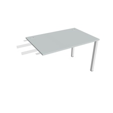 HOBIS prídavný stôl do uhla - US 1200 RU, hĺbka 80 cm, šeda - 2