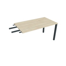 HOBIS prídavný stôl do uhla - US 1400 RU, hĺbka 80 cm, agát - 1