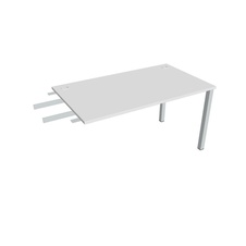 HOBIS prídavný stôl do uhla - US 1400 RU, hĺbka 80 cm, biela