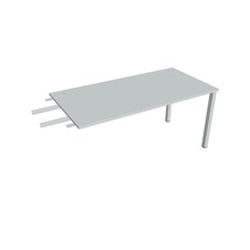 HOBIS prídavný stôl do uhla - US 1600 RU, hĺbka 80 cm, šeda