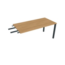 HOBIS prídavný stôl do uhla - US 1600 RU, hĺbka 80 cm, dub - 1
