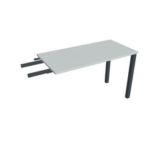 HOBIS prídavný stôl do uhla - UE 1200 RU, hĺbka 60 cm, šeda - 1