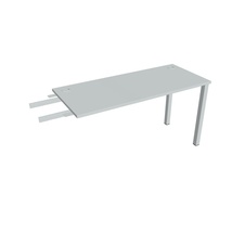 HOBIS prídavný stôl do uhla - UE 1400 RU, hĺbka 60 cm, šeda