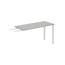 HOBIS prídavný stôl do uhla - UE 1400 RU, hĺbka 60 cm, šeda - 2