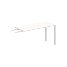 HOBIS prídavný stôl do uhla - UE 1400 RU, hĺbka 60 cm, biela - 2
