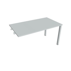 HOBIS prídavný rokovací stôl rovný - UJ 1400 R, šeda