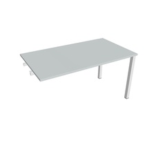 HOBIS prídavný rokovací stôl rovný - UJ 1400 R, šeda - 2