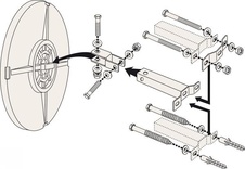 Mnohoúčelové zrkadlo Volum 9080, priemer 800 mm