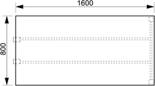 HOBIS prídavný rokovací stôl rovný - UJ 1600 R, jelša - 3