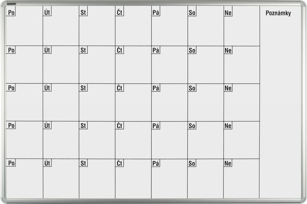 Keramická plánovacia doska ekoTAB mesačná 1000x700