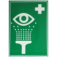Očná bezpečnostná sprcha stojanová, nerezová s ručným spúšťaním - 3