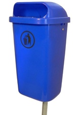 Vonkajší odpadkový kôš Dino, modrá