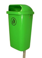 Vonkajší odpadkový kôš Dino, svetlo zelená