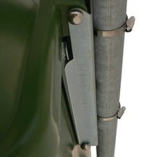 Vonkajší kôš Dino vrátane stĺpika a zelenej schránky typu C na igelitové vrecká, antracit - 5