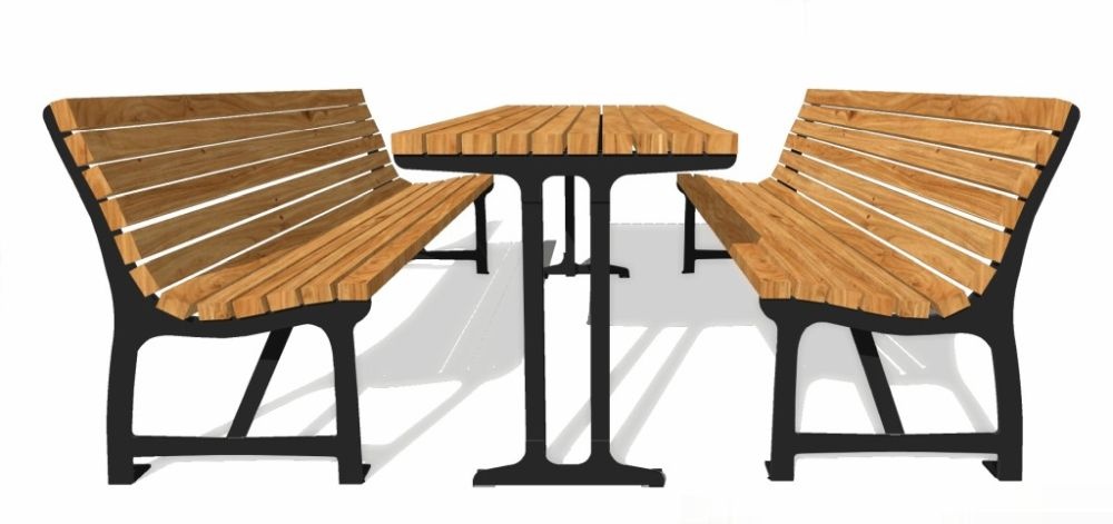 Luxusný záhradný set 1800 mm s agátovými doskami