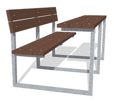 Záhradný set Záhradka 1200 mm s doskami z recyklovaného plas