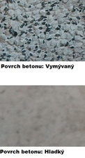 Parkový betónový stôl, plastové laty 1500 mm, betónové nohy vymývané na zabetónovanie - 2