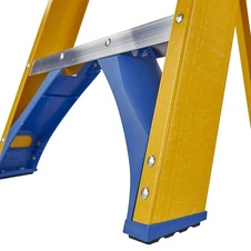 Plastový stupňový stojací rebrík, 4 stupne vrátane plošinky - 3
