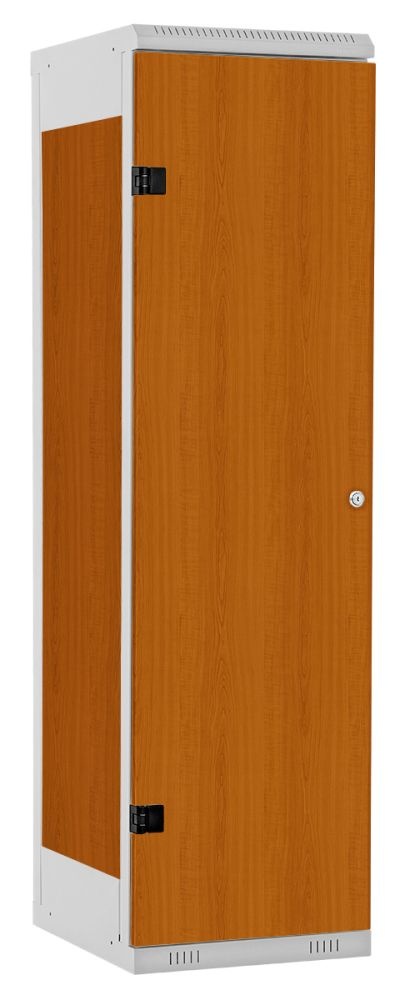 TRITON šatníková skriňa 1-dverová kov-lamino T1525, šedá - čerešňa
