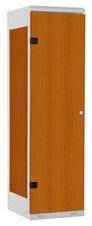 TRITON šatníková skriňa 1-dverová kov-lamino T1525, šedá - čerešňa
