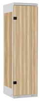 TRITON šatníková skriňa 1-dverová kov-lamino T1525, šedá - jaseň Blonde Surfside