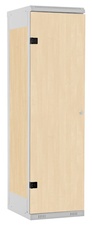 Šatníková skriňa 1-dverová kov-lamino T1750, šedá - breza