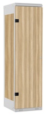 TRITON šatníková skriňa 1-dverová kov-lamino T1750, šedá - jaseň Blonde Surfside