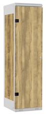 TRITON šatníková skriňa 1-dverová kov-lamino T1750, šedá - dub Baroque Gold