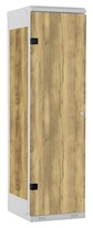 TRITON šatníková skriňa 1-dverová kov-lamino T1750, šedá - dub Baroque Gold