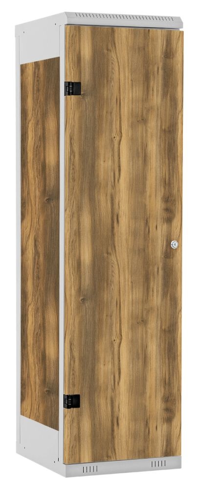 TRITON šatníková skriňa 1-dverová kov-lamino T1750, šedá - dub Baroque Amber