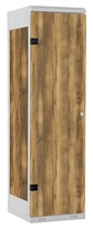 TRITON šatníková skriňa 1-dverová kov-lamino T1750, šedá - dub Baroque Amber