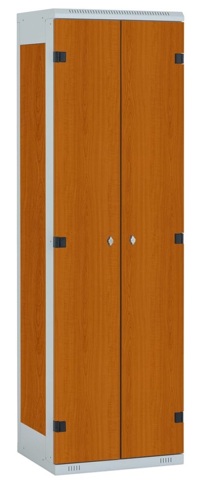 TRITON šatníková skriňa 2-dverová kov-lamino T1750, šedá - čerešňa