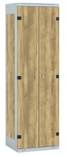 TRITON šatníková skriňa 2-dverová kov-lamino T1750, šedá - dub Baroque Gold