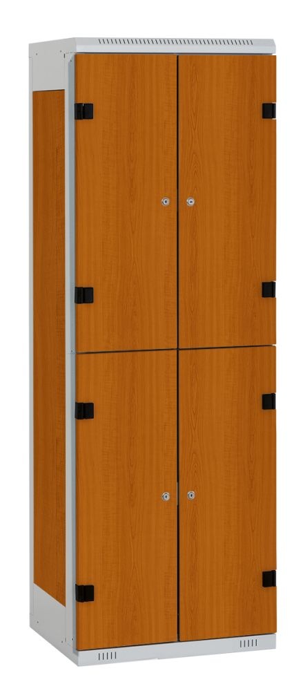 TRITON šatníková skriňa so 4 boxmi kov-lamino T1750, šedá - čerešňa