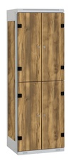TRITON šatníková skriňa so 4 boxmi kov-lamino T1750, šedá - dub Baroque Amber