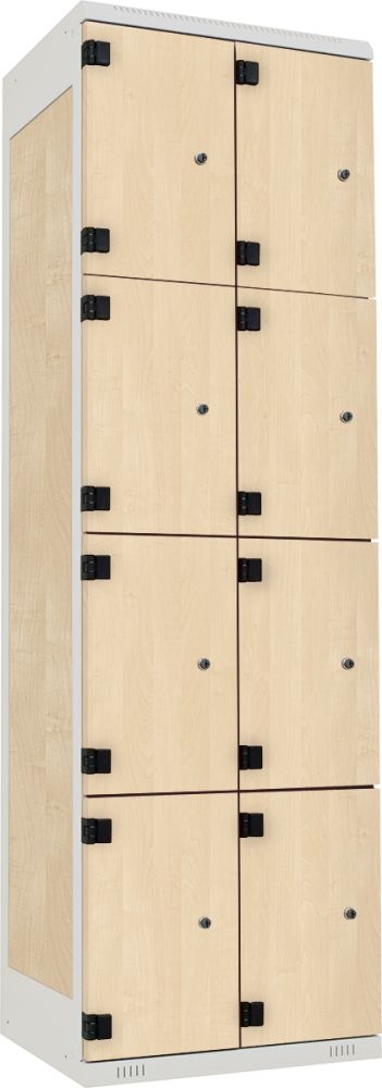 TRITON šatníková skriňa s 8 boxmi kov-lamino T1970, šedá - breza
